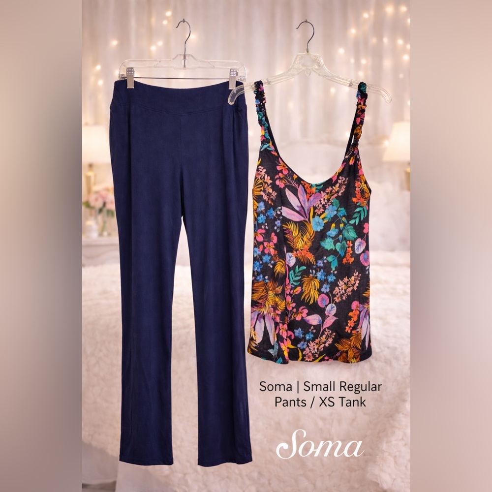 Soma Cool Nights Pajamas Mixed Sizes S Pants - XS Tank